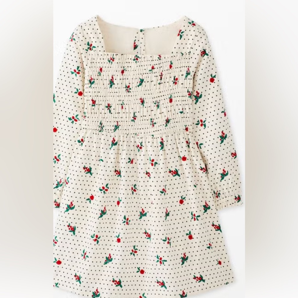 Hanna Andersson Printed Smocked Cord Dress